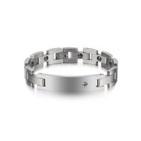 Original Design Geometric Titanium Steel Couple Bracelets sku image 1