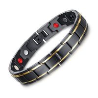 Original Design Geometric Titanium Steel Plating Men's Bracelets main image 6