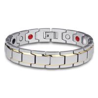 Original Design Geometric Titanium Steel Plating Men's Bracelets sku image 3