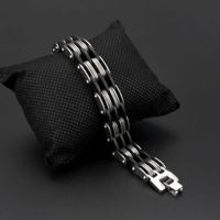 Original Design Solid Color Titanium Steel Polishing Men's Bracelets main image 5