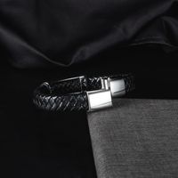 Original Design Solid Color Titanium Steel Men's Bracelets main image 4
