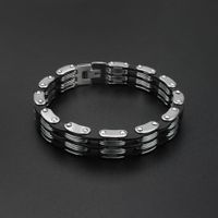 Original Design Solid Color Titanium Steel Polishing Men's Bracelets main image 1