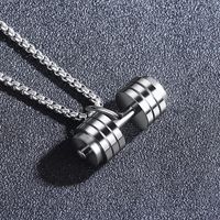Original Design Geometric Titanium Steel Plating Men's Pendant Necklace main image 4