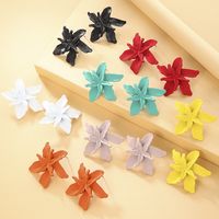 1 Pair Classic Style Star Plating Alloy Ear Studs main image 1