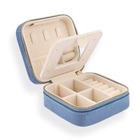 Casual Solid Color Flannel Jewelry Boxes sku image 5