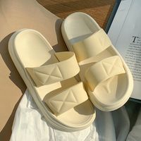 Women's Casual Solid Color Round Toe Slides Slippers sku image 4