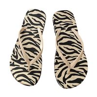 Women's Casual Zebra Round Toe Flip Flops main image 2