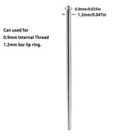 Simple Style Geometric Stainless Steel Polishing Belly Ring Ornament Needle 1 Piece sku image 2