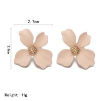 1 Pair Modern Style Flower Plating Alloy Ear Studs main image 4