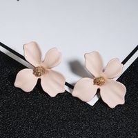 1 Pair Modern Style Flower Plating Alloy Ear Studs sku image 3
