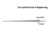Simple Style Geometric Stainless Steel Polishing Belly Ring Ornament Needle 1 Piece sku image 7