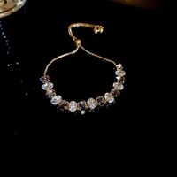 Wholesale Jewelry Ig Style Elegant Square Tassel Alloy Zircon Inlay Bracelets Earrings Necklace sku image 8