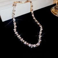 Wholesale Jewelry Ig Style Elegant Square Tassel Alloy Zircon Inlay Bracelets Earrings Necklace sku image 11