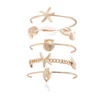 Vacation Beach Scallop Starfish Alloy Shell Wholesale Bracelets main image 5