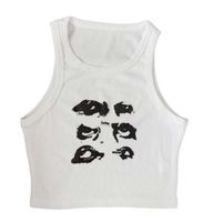 Frau Weste Tank Tops Drucken Vintage-stil Drucken main image 2