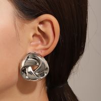 1 Pair Elegant Streetwear Geometric Plating Alloy Ear Studs main image 1