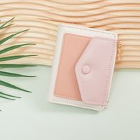Women's Color Block Pu Leather Zipper Buckle Wallets main image 2