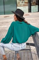 Women's Blouse Long Sleeve Blouses Button Simple Style Solid Color main image 3