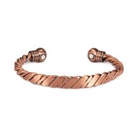 Simple Style Classic Style Color Block Copper Magnetic Women's Bangle sku image 3