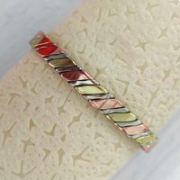 Simple Style Classic Style Color Block Copper Magnetic Women's Bangle main image 2