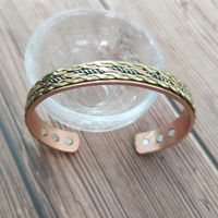 Simple Style Color Block Copper Magnetic Unisex Bangle main image 2