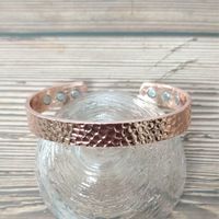 Simple Style Classic Style Solid Color Copper Magnetic Unisex Bangle main image 5