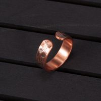 Retro Waves Copper Magnetic Unisex Open Rings main image 5