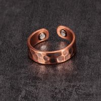 Retro Waves Copper Magnetic Unisex Open Rings main image 4