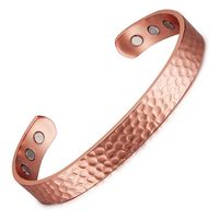 Simple Style Classic Style Solid Color Copper Magnetic Unisex Bangle sku image 1