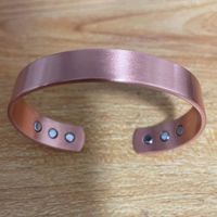 Simple Style Solid Color Copper Magnetic Unisex Bangle main image 3