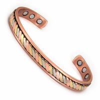 Vintage Style Geometric Magnetic Material Copper Rings Bracelets sku image 4