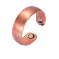 Simple Style Geometric Solid Color Copper Plating Unisex Open Rings sku image 2