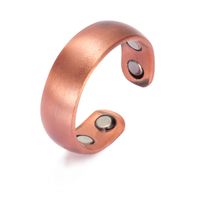 Simple Style Geometric Solid Color Copper Plating Unisex Open Rings sku image 4