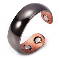 Simple Style Geometric Solid Color Copper Plating Unisex Open Rings sku image 6