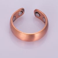 Simple Style Geometric Solid Color Copper Plating Unisex Open Rings main image 4