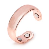 Simple Style Geometric Solid Color Copper Plating Unisex Open Rings sku image 5