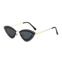 Elegant Basic Color Block Pc Cat Eye Full Frame Women's Sunglasses sku image 1