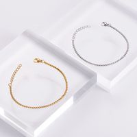 IG Style Casual Simple Style Solid Color 304 Stainless Steel No Inlaid Bracelets In Bulk main image 6