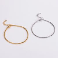IG Style Casual Simple Style Solid Color 304 Stainless Steel No Inlaid Bracelets In Bulk main image 5