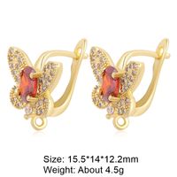 1 Pair Classic Style Square Plating Inlay Copper Zircon 18k Gold Plated White Gold Plated Hoop Earrings sku image 31