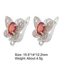 1 Pair Classic Style Square Plating Inlay Copper Zircon 18k Gold Plated White Gold Plated Hoop Earrings sku image 28