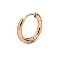 1 Piece Simple Style Circle Plating 304 Stainless Steel Gold Plated Silver Plated Earrings main image 2