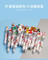 Cute Student Cartoon Multi-color Christmas Gift Ballpoint Pen 1 Piece sku image 6