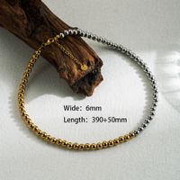 Ig Style Simple Style Solid Color Stainless Steel 18k Gold Plated Necklace main image 4