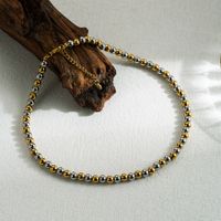 Ig-stil Einfacher Stil Einfarbig Rostfreier Stahl 18 Karat Vergoldet Halskette sku image 4