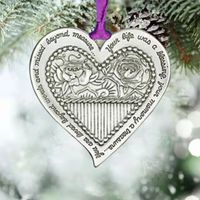 Christmas Round Tree Heart Shape Alloy main image 3