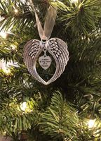 Christmas Simple Style Angel Wings Alloy Holiday Hanging Ornaments main image 2