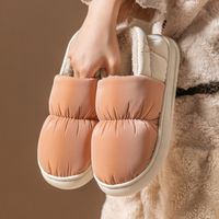 Unisex Casual Simple Style Solid Color Round Toe Cotton Shoes main image 1