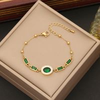Stainless Steel 18K Gold Plated IG Style Commute Plating Inlay Heart Shape Zircon Bracelets Earrings Necklace sku image 1
