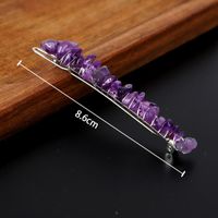 Simple Style Solid Color Rectangle Crystal Hair Clip main image 4